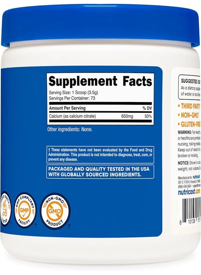 Nutricost, Calcium Citrate, Unflavored, 8.9 oz (250 g) - Image 5
