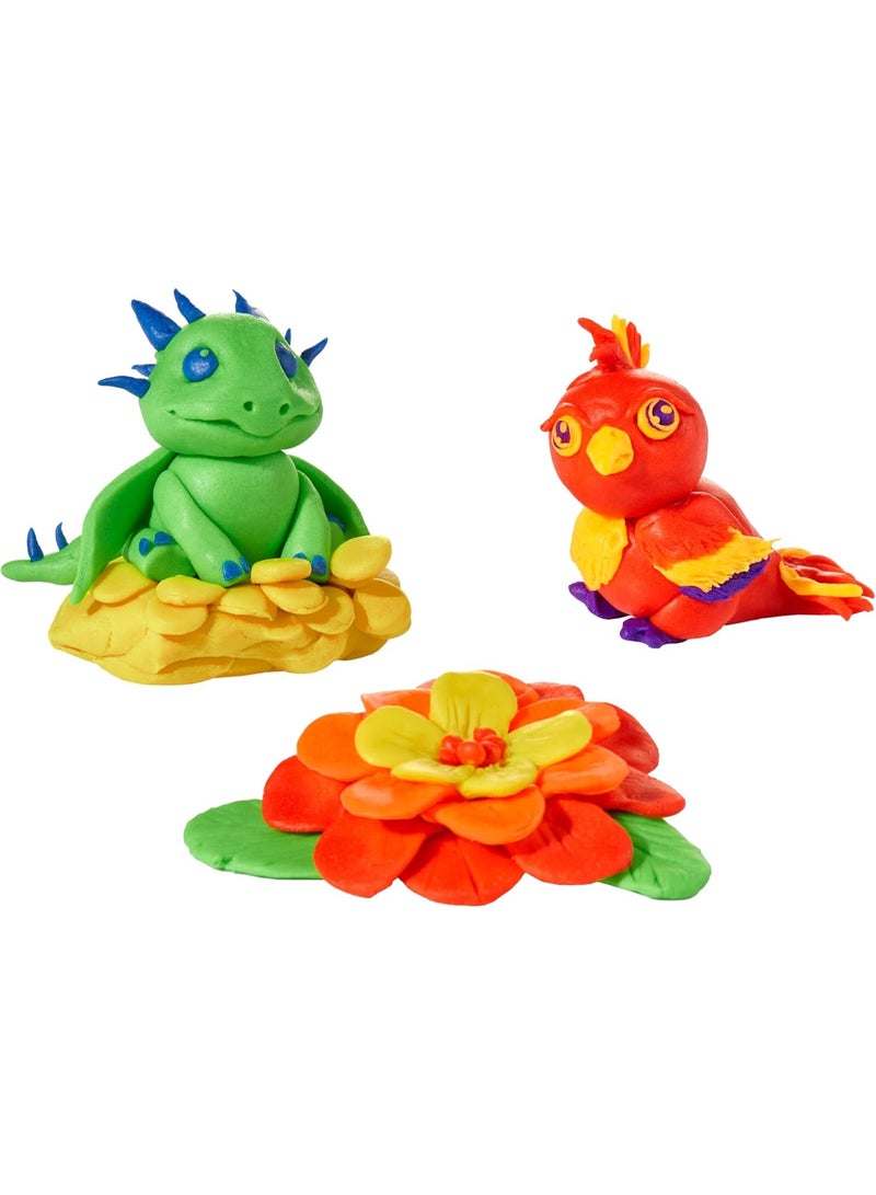 Wonderfactory Wonder Factory Never Dry Single Dough - 74 ml Clay in a 4-in-1 Tool, Colourful Modelling Clay, Does Not Dry Out, Gluten Free and Pleasant Smelling, Creative Toy for Children - Image 5