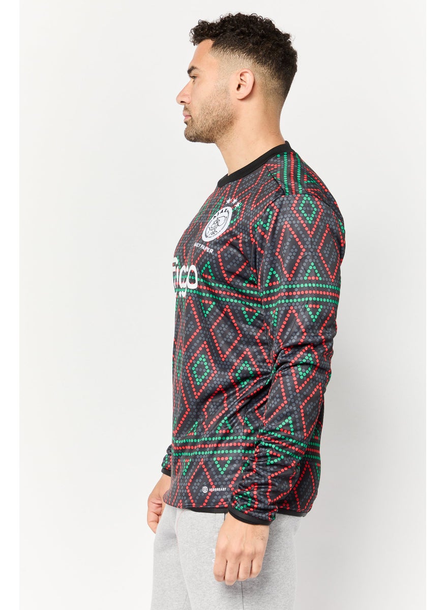 Adidas Men Sportswear Fit Long Sleeves Football Sweatshirt, Multicolor  - Image 4