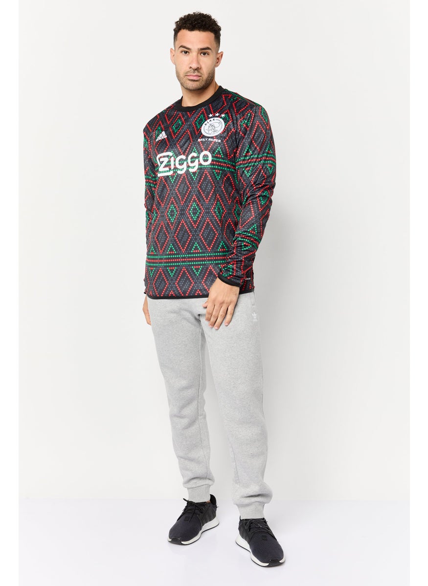 Adidas Men Sportswear Fit Long Sleeves Football Sweatshirt, Multicolor  - Image 3