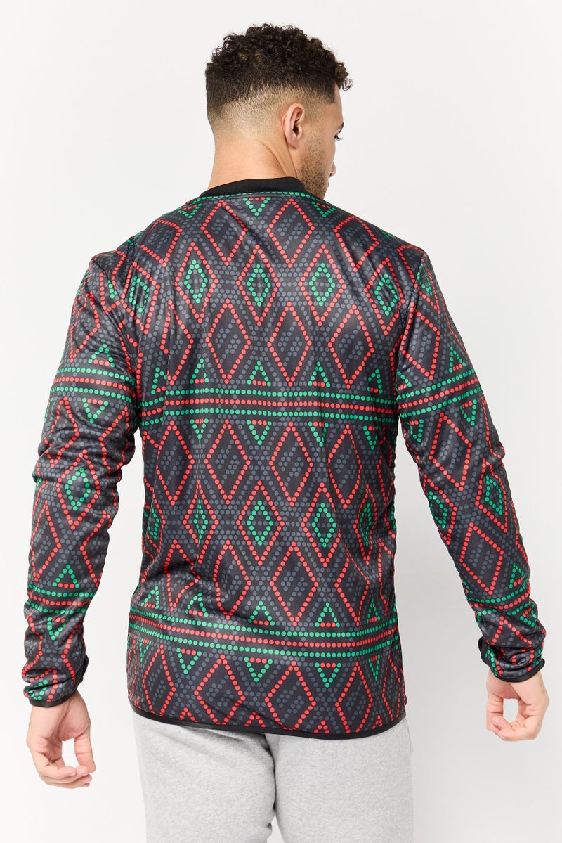 Adidas سويت شيرت كرة القدم للرجال بأكمام طويلة، متعدد الألوان - Image 2