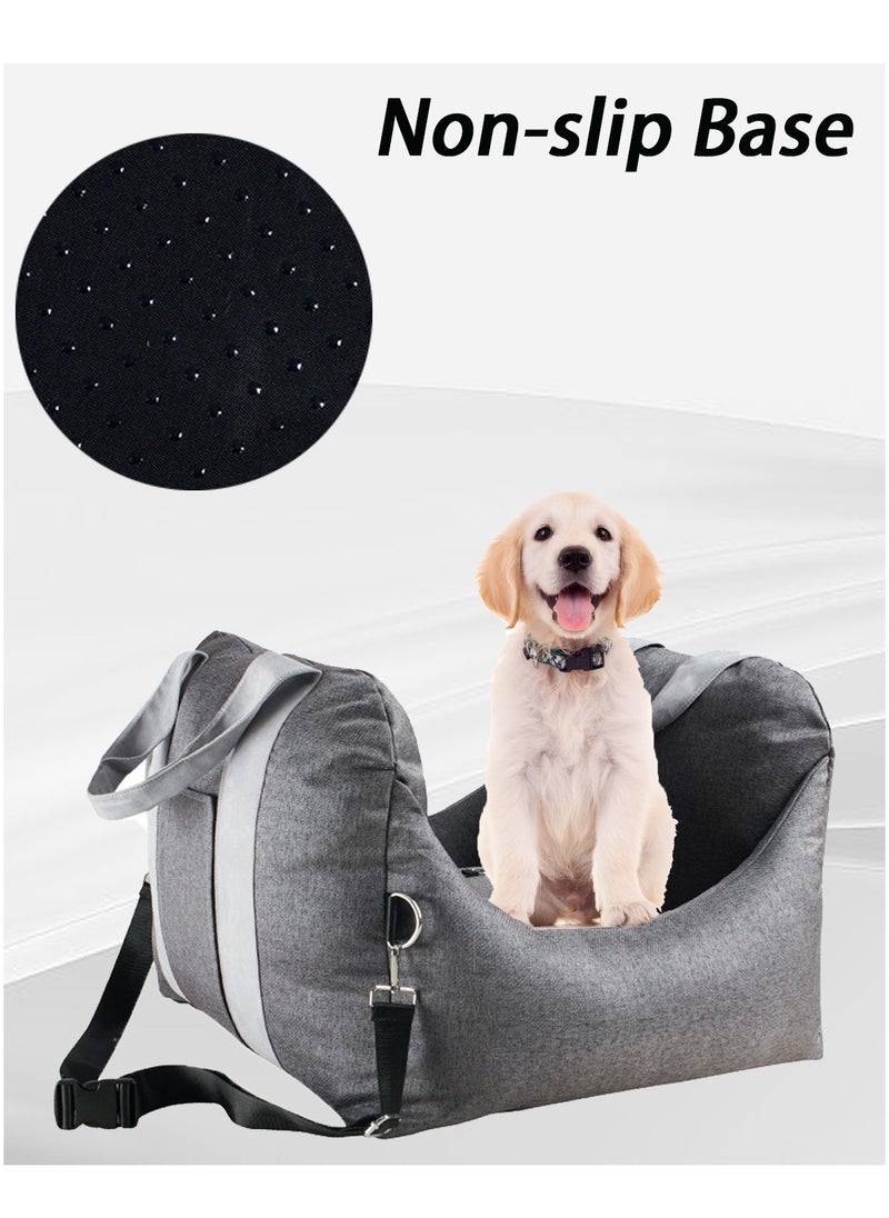 Kidle Four Seasons Pet Car Kennel Pet out Travel Dog Mat Portable Car Seat Pet Reinforce Car Booster Seat for Dog Cat Portable and Breathable Bag with Seat Belt Dog Carrier Safety Stable for Travel  - Image 4