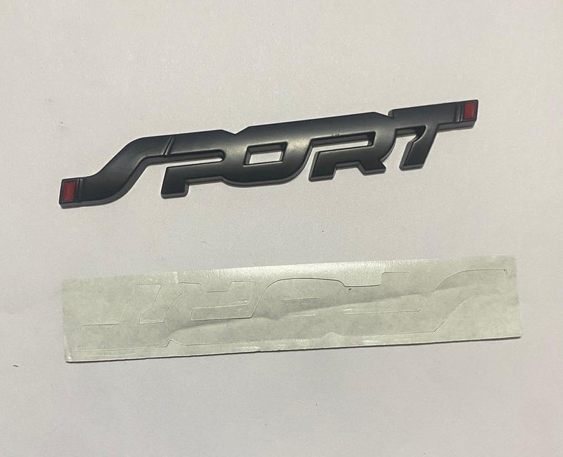AUTO MT ملصق رياضي ثلاثي الأبعاد أسود 1PC (13.7 × 2 سم) شعار سيارة رياضية دراجة معدني شارة رياضية مميزة ملصق سباق السيارات ملصق جولة كبيرة - Image 3