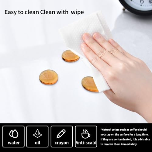 LBJFYHJN Clear Desk Mat, Non-Slip PVC Desk Protector Mat with Round Edge, Heat Resistant & Waterproof Clear Desk Writing Mat for Home and Office (55.1''*23.6'') - Image 3