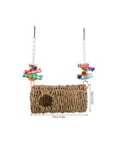 Zerodis Bird Grass Woven Swing with Hook, Durability and Fun Bird Cage Toy for Bird Chewing Standing Parrot Parakeet Cockatiel Mynah Lovebirds Finches Toy  - Image 2