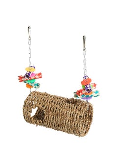 Zerodis Bird Grass Woven Swing with Hook, Durability and Fun Bird Cage Toy for Bird Chewing Standing Parrot Parakeet Cockatiel Mynah Lovebirds Finches Toy  - Image 1