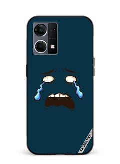 Protective Case Cover For Oppo Reno8 4G Crying Face Design Multicolour