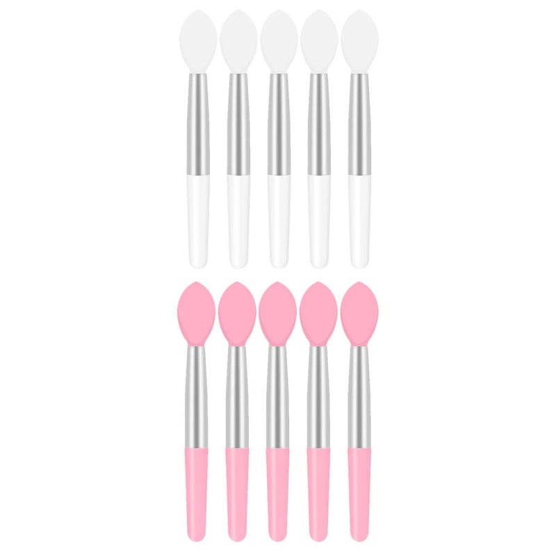 10Pcs Mini Lip Brushes Portable Makeup Applicator for Precise Lip Color Application Stylish Design for Daily Use - Image 1