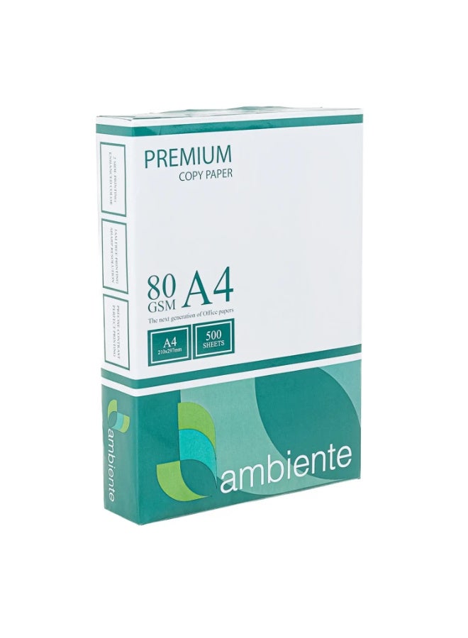 AMBIENTE A4 Copy Paper | 80gsm Premium Printer & Copier Paper- 500 sheets - Image 2