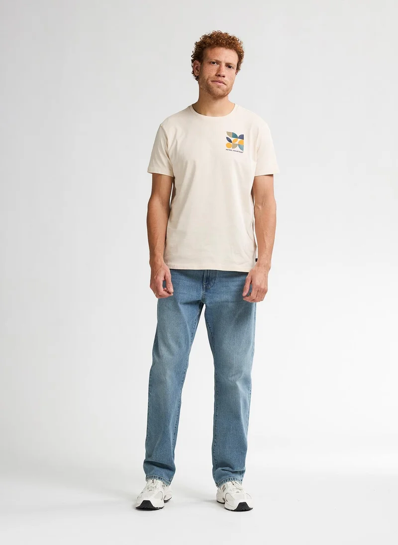 Petrol Industries 1108-Raw Sand Men T-Shirt SS Classic Print for Men | Best Price UAE