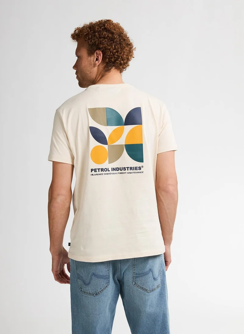 بترول اندستريز تيشيرت رجالي كلاسيك مطبوع