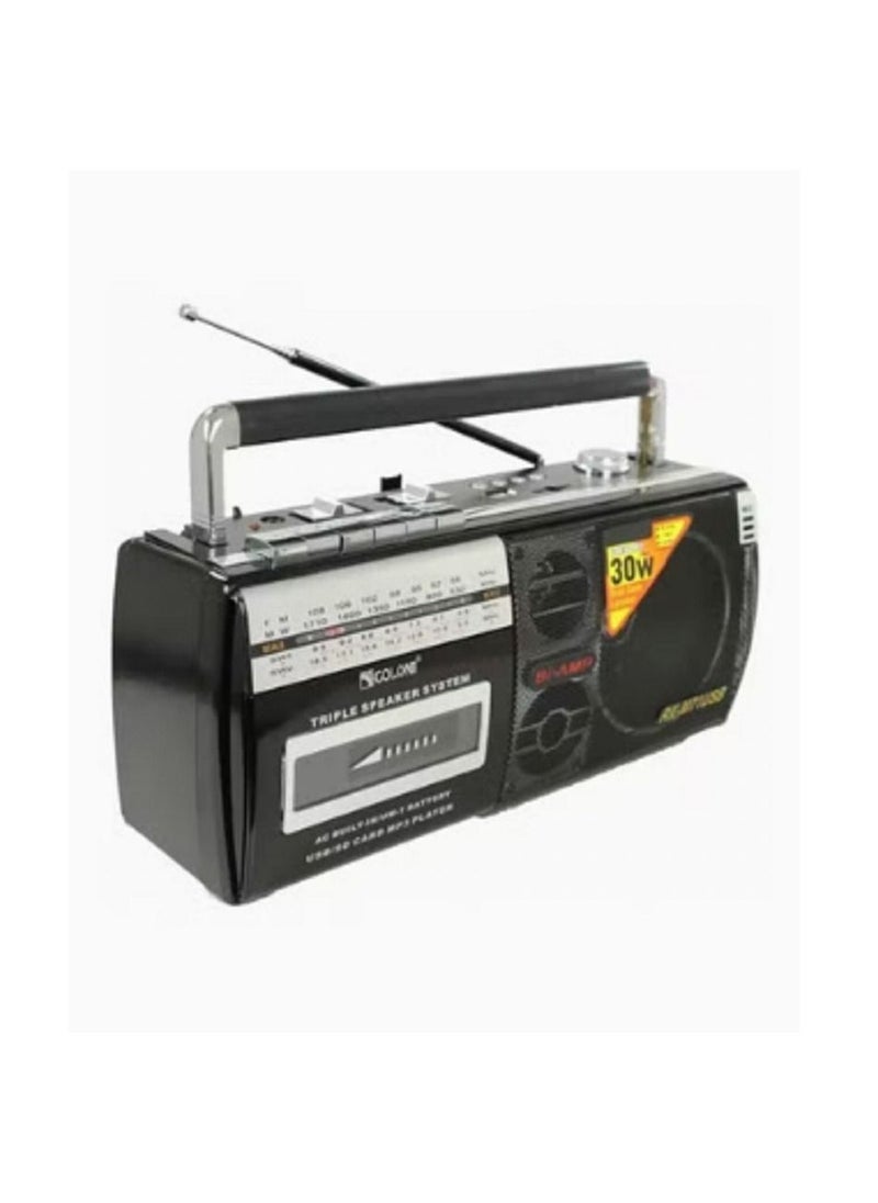 Golon - Portable Radio Cassette Player RX-M71USB Black - Image 1