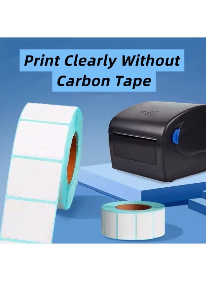 ورق ملصقات حراري 50x30 مم 1000 ورقة/رول ملصق حراري مباشر ذاتي اللاصقة لطباعة الباركود - Image 1