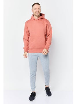 adidas Originals Men Sportswear Fit Long Sleeves Outdoor Hoodie, Desert Coral  - Image 2