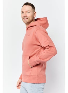 adidas Originals Men Sportswear Fit Long Sleeves Outdoor Hoodie, Desert Coral  - Image 4