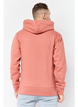 adidas Originals Men Sportswear Fit Long Sleeves Outdoor Hoodie, Desert Coral  - Image 3