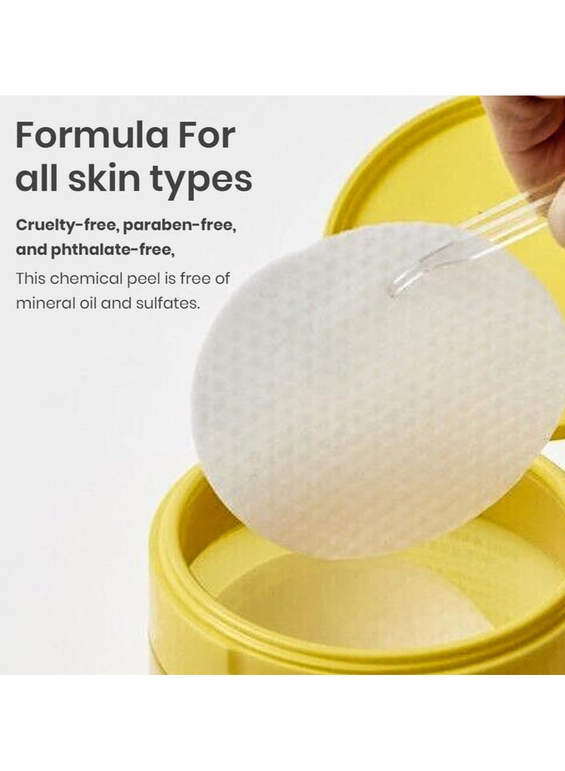 وصفة حمام الأمهات 45 قطعة من وسادات الجسم المتوهجة بفيتامين LHA - وسادات زيت الجسم المقشرة والمرطبة مع فيتامين C لبشرة مشرقة - تركيبة غير لاصقة لتوهج ناعم وصحي - Image 2