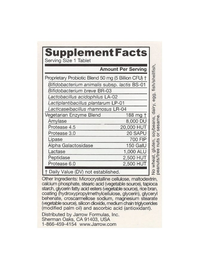 jarrow formulas - Jarrow Formulas, Vegan Jarro-Dophilus, Digest Sure, 5 Billion CFU, 30 Tablets - Image 1