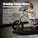 Strider 12 Sport Bike Matte Gray Rocking Base Helps Teach Baby How to Ride a Balance Bicycle for Kids 6 Months to 4 Years Easy Assembly Adjustments - Image 4