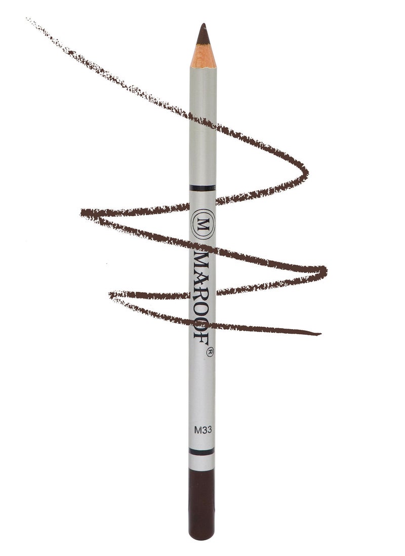 MAROOF MAROOF Soft Eye and Lip Liner Pencil M33 Dark Brown  - Image 2