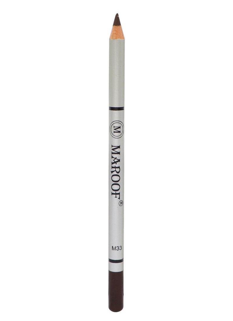 MAROOF MAROOF Soft Eye and Lip Liner Pencil M33 Dark Brown  - Image 3