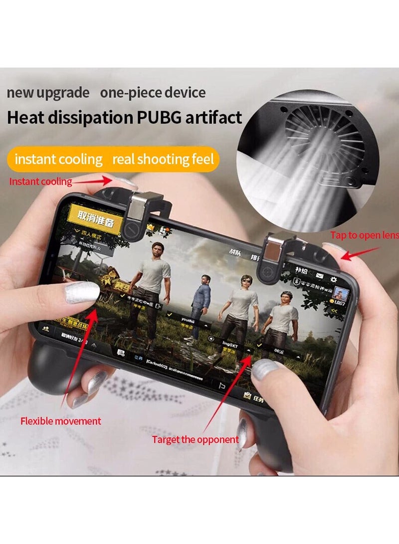 PUBG Mobile Game Fire Button Aim Key Smartphone Gaming Trigger Shooter Controller Gamepad Joystick for Android Cooling Handle Grip Holder - Image 4