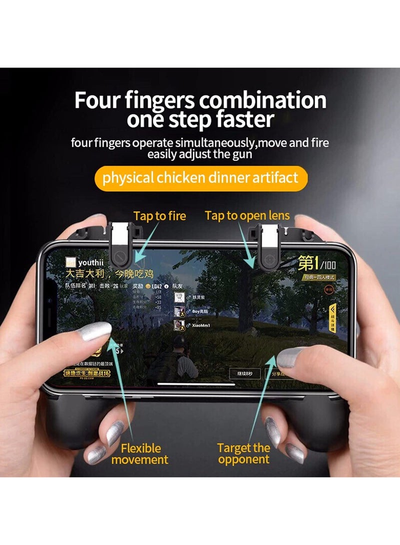 PUBG Mobile Game Fire Button Aim Key Smartphone Gaming Trigger Shooter Controller Gamepad Joystick for Android Cooling Handle Grip Holder - Image 5