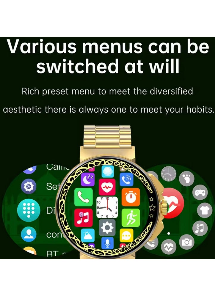 Rscy muslin smart watch Smart Watch for Men, Electronic Watch for Heart Rate, Blood Oxygen, and Sports Health Monitoring, Bluetooth Watch - Image 5