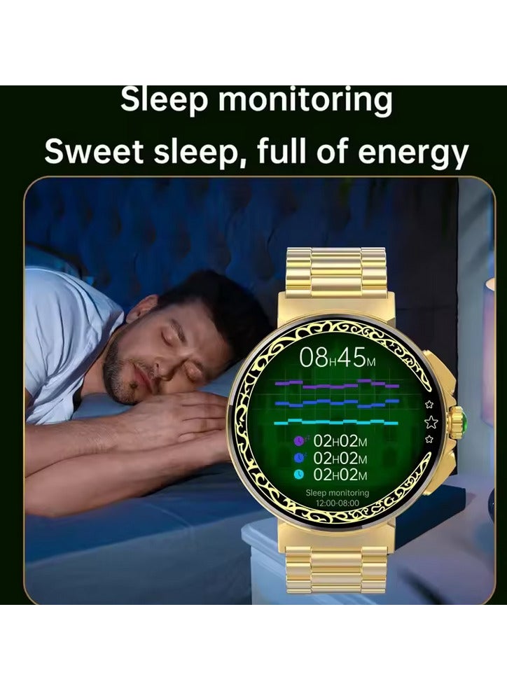 Rscy muslin smart watch Smart Watch for Men, Electronic Watch for Heart Rate, Blood Oxygen, and Sports Health Monitoring, Bluetooth Watch - Image 4