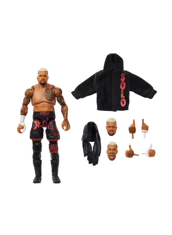 WWE Mattel WWE Ultimate Edition Action Figure & Accessories, 6-inch Solo Sikoa Collectible Set, Swappable Heads & Hands, 30 Articulation Points  - Image 1