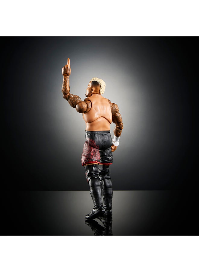 WWE Mattel WWE Ultimate Edition Action Figure & Accessories, 6-inch Solo Sikoa Collectible Set, Swappable Heads & Hands, 30 Articulation Points  - Image 4