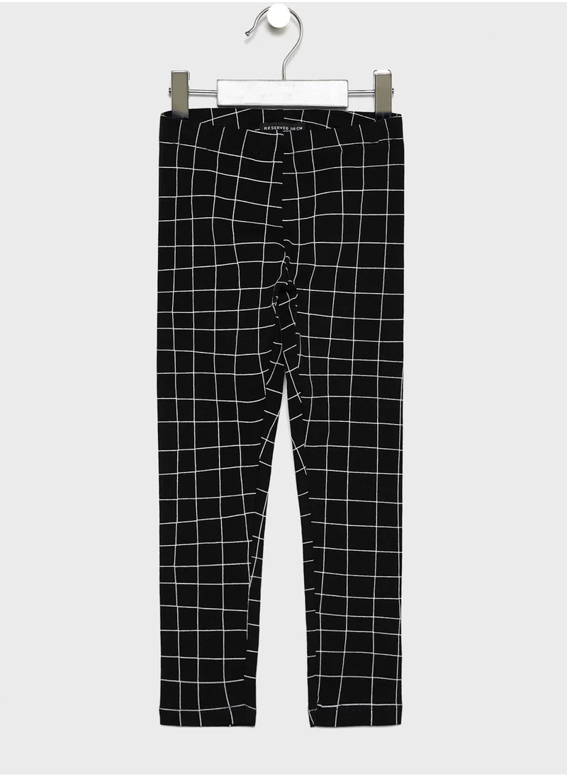 Reserved Kids Checked Leggings