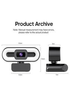 FLOWING 4K Webcam, Web Camera with Microphone and Fill Light, HD Autofocus Computer Camera with Privacy Cover and Tripod Stand Streaming Webcam,Plug&Play USB Wbcam for Pc Laptop Desktop Video Calling  - Image 5