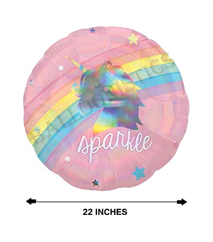 Balloonistics Foil Magical Rainbow Unicorn Glitter Sparkle Balloon - 22 Inches - Image 4