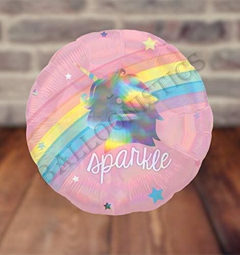 Balloonistics Foil Magical Rainbow Unicorn Glitter Sparkle Balloon - 22 Inches - Image 1