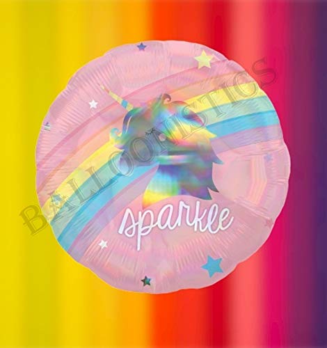 Balloonistics Foil Magical Rainbow Unicorn Glitter Sparkle Balloon - 22 Inches - Image 3