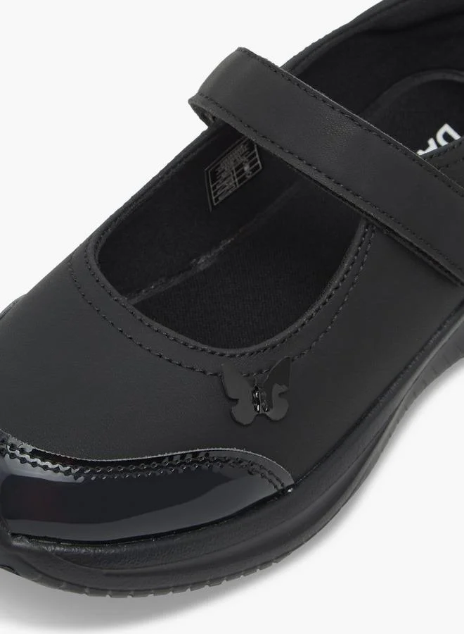 Dash BLACK Girls Hook & Loop School Shoes for Women | Best Price UAE