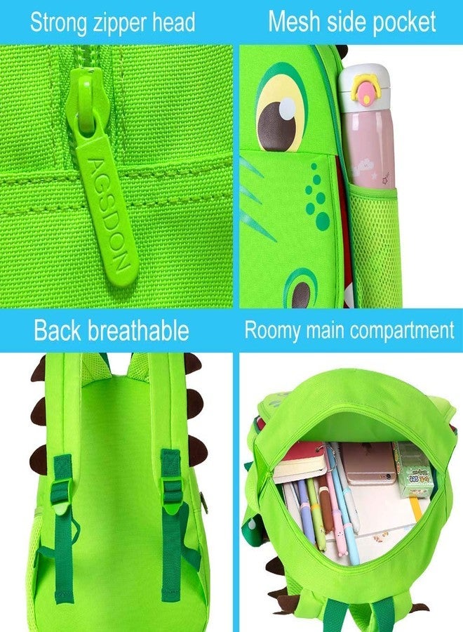 CCJPX 3PCS Toddler Backpack for Boys, 12'' Dinosaur Bookbag and Lunch Box Kindergarten Preschool Bag - Image 5