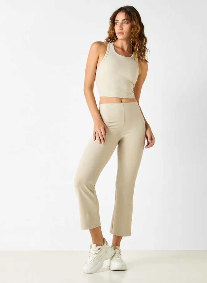 ادوت من سبلاش بلوزة بدون أكمام مضلعة بظهر رياضي