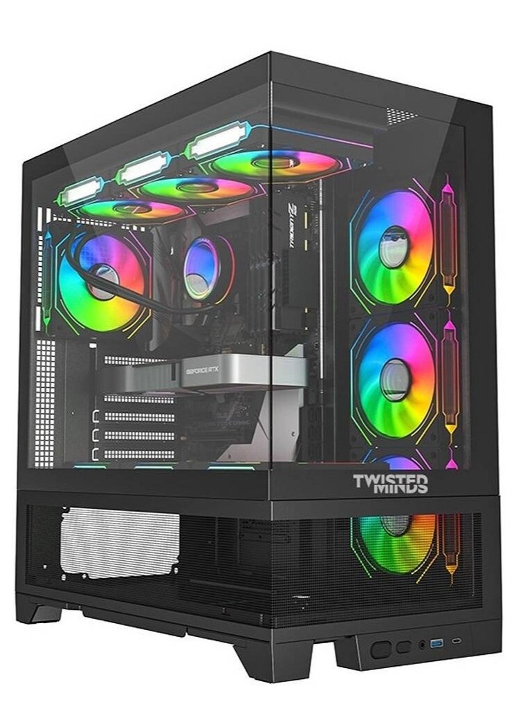 NANOTECH - حزمة كمبيوتر الألعاب، Intel Core i7 14700F، RTX 4070Ti Super 16GB OC، DDR5 32GB 6000MHz RAM 2TB NVME M.2 SSD، 850W PSU، 3 Fan AIO Liquid Cooler، Windows 11 Pro، شاشة 274QRF-QD-E2 مقاس 27 بوصة، تتضمن سماعة رأس - Image 1