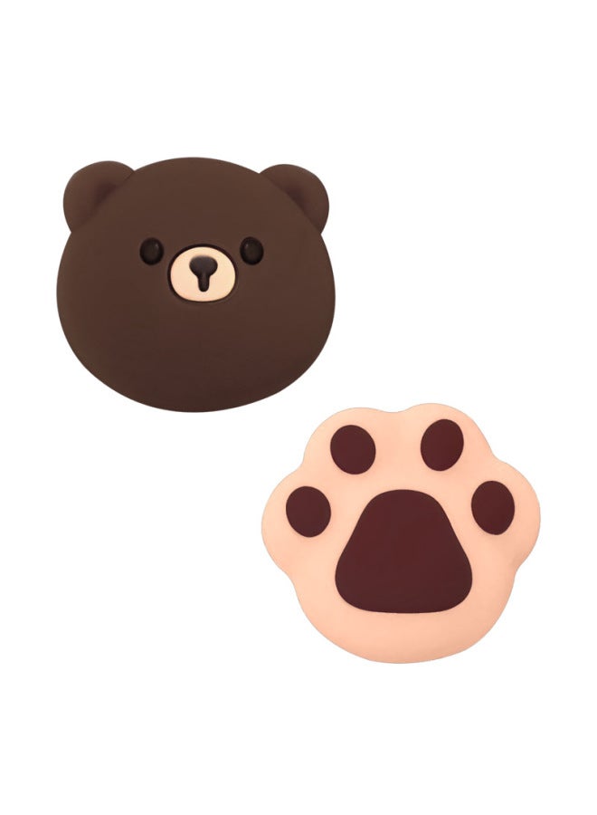 PS5 Rocker Cap NS Pro Rocker Cap Button Cap Xbox Gamepad Silicone Cap Bear Protection Cap-Product Color:6 (pack Of Two, Non-returnable And Non-exchangeable)  - Image 1
