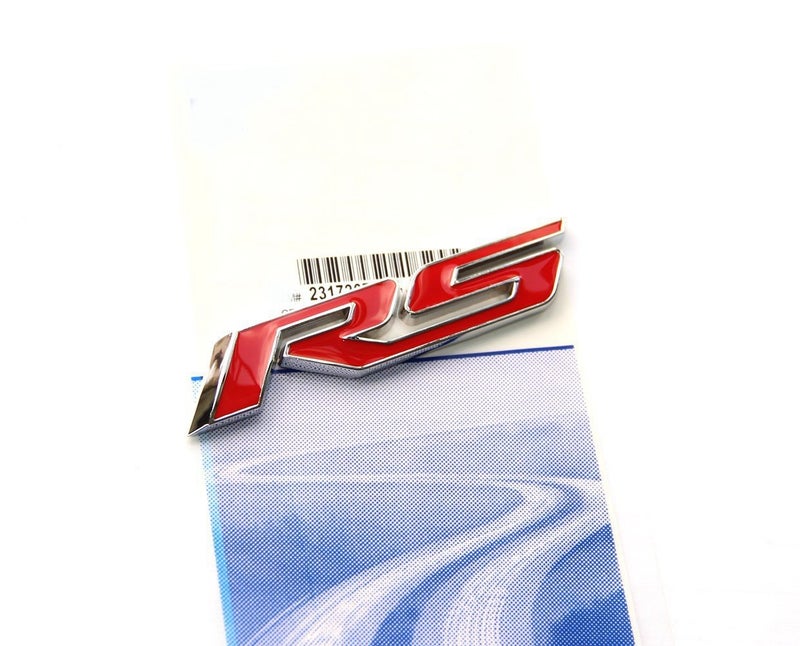 يوآو 1x شعار كروم Rs R S ملصق 3D شعار معدني متوافق مع سلسلة Zl1 1LE أحمر