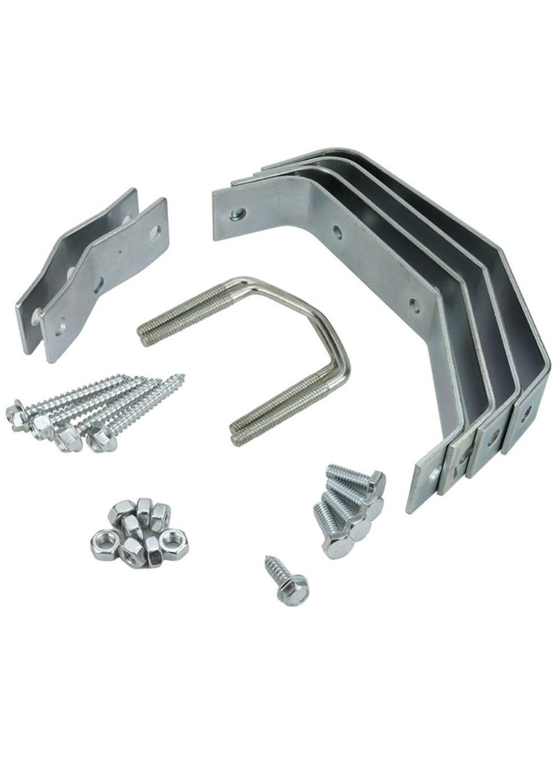 Skywalker Skywalker 6” Heavy-Duty Wall Mount Pair for TV Antenna Mast with (2) Brackets with Lag Bolts  - Image 5