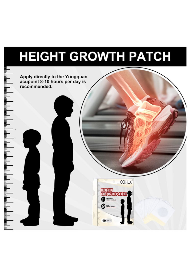 EELHOE Natural Herbal Height Growth Patch， Plant Heightening Patch, Plantar Acupoint Stimulation， Plant Extracts Promote Bone Growth ， Plantar Acupoints Stimulate Healthy Height Growth Care Patch.Adult Children's Bone Growth Promoting Patch  - Image 2