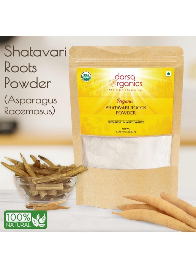 Darsa Organics Shatavari Powder 8 oz - Shatavari Organic Powder for Tea & Smoothies, USDA Organic, Asparagus Racemosus for Female Hormonal Balance & Vitality, Nutrient-Rich Ayurvedic Herb from India - Image 3