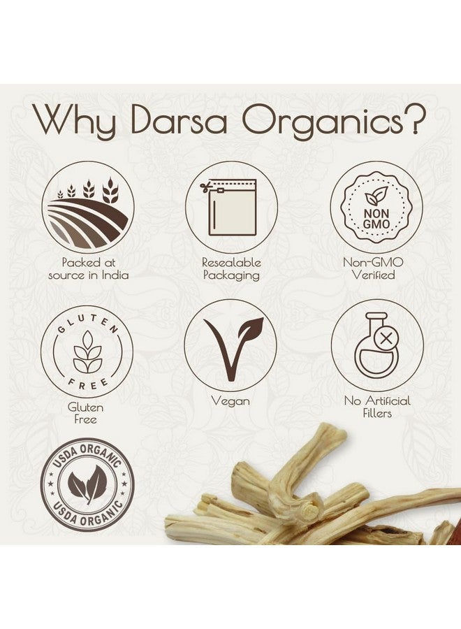 Darsa Organics Shatavari Powder 8 oz - Shatavari Organic Powder for Tea & Smoothies, USDA Organic, Asparagus Racemosus for Female Hormonal Balance & Vitality, Nutrient-Rich Ayurvedic Herb from India - Image 5