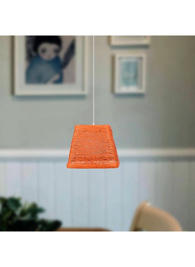 الروضة للإضاءة نجفة هيرشا 3 لمبة | حديث ديكور LED E27 معلقة مصباح سقف اضاءة داخلية مصباح معلق دلاية سقف مودرن نجفة | مناسبة لأي غرفة | | اللون: برتقالي | المقاس: 70x25 سم