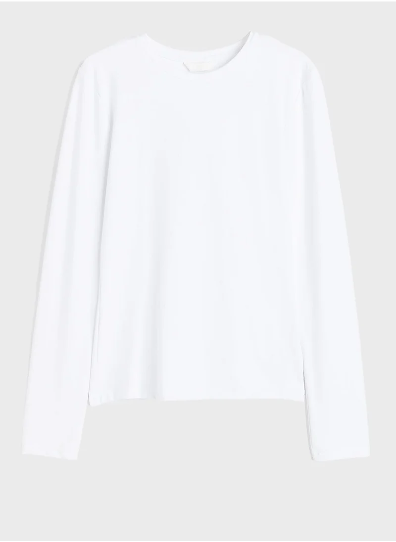 اتش اند ام Crew Neck Knitted Top