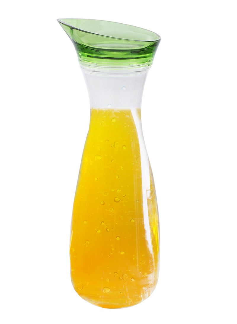 Life Smile LIFE SMILE Shatterproof Acrylic Water Bottle with Leakproof Lid - BPA-Free, Eco-Friendly Juice Pitcher - Ideal for Water, Iced Tea, Cold Brew, and Beverages (Green, 0.6 L)  - Image 1
