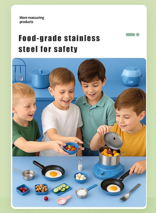 جودي بلاي مجموعة مكونة من 22 قطعة] طقم مطبخ صغير وممتع للأطفال - Image 5